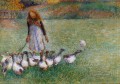 little goose girl 1886 Camille Pissarro